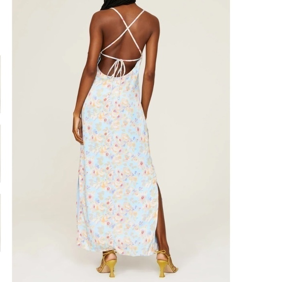 SOMETHING NAVY DRESS FLORAL Blue - Picture 2 of 15